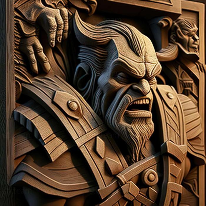 3D model Warcraft Orcs Humans game (STL)